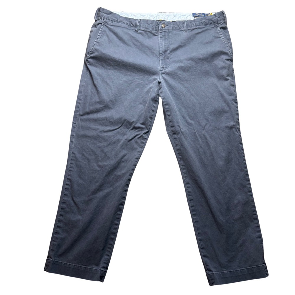 Polo Ralph Lauren Pants Mens 40 Navy Blue The Polo Chino Stretch Straight Fit